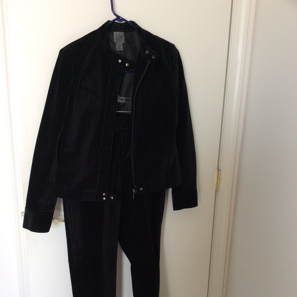 Calvin Klein Velvet Pant Suit size 12